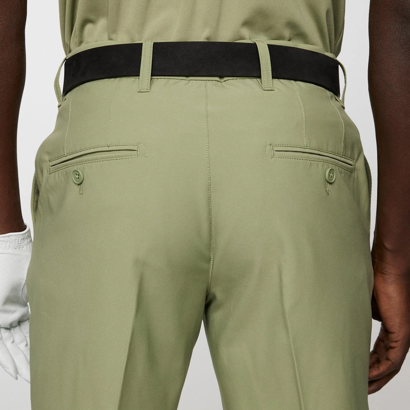 Eloy Micro High Stretch Shorts Oil Green J.Lindeberg Golfwear for Men