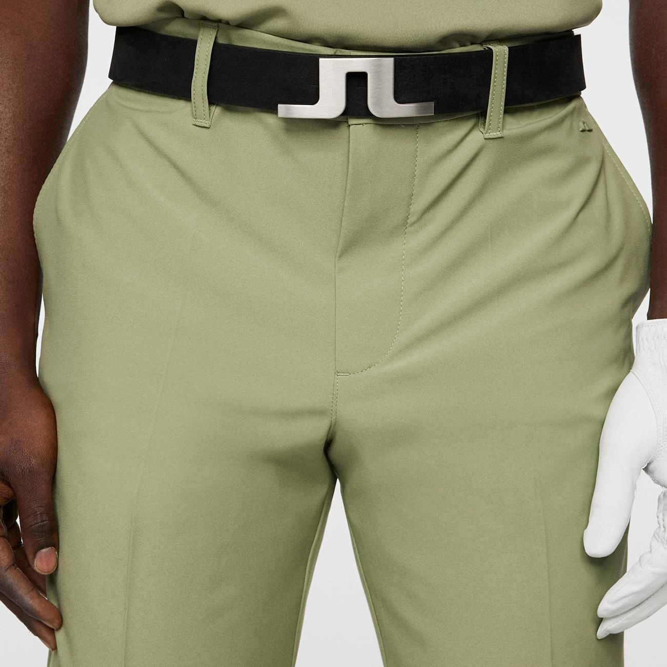 Eloy Micro High Stretch Shorts Oil Green J.Lindeberg Golfwear for Men