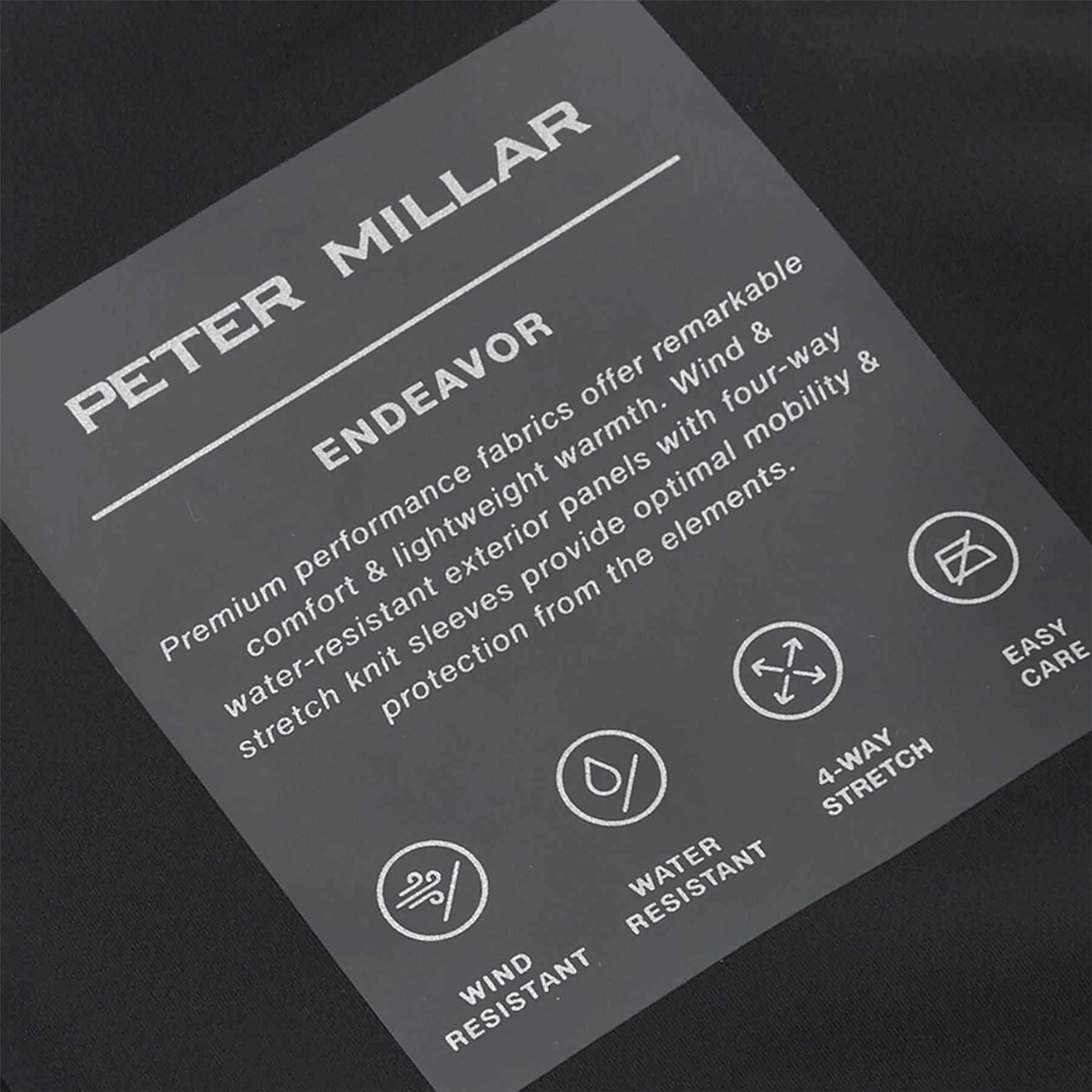 Endeavor Classic Fit Hybrid Jacket Black Peter Millar Menswear Collection