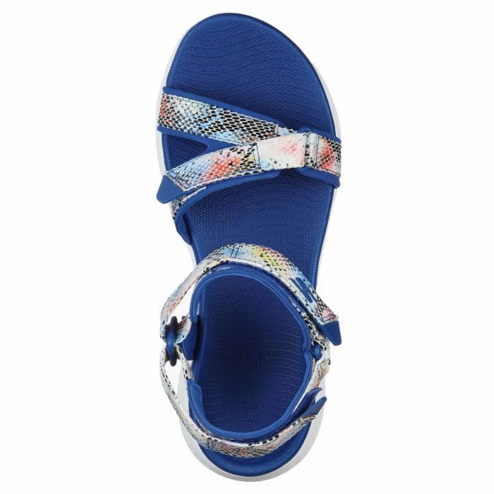 New Skechers GO GOLF 600 Charm Sandals - Blue Multi. MSP$70 Road Running Shoes