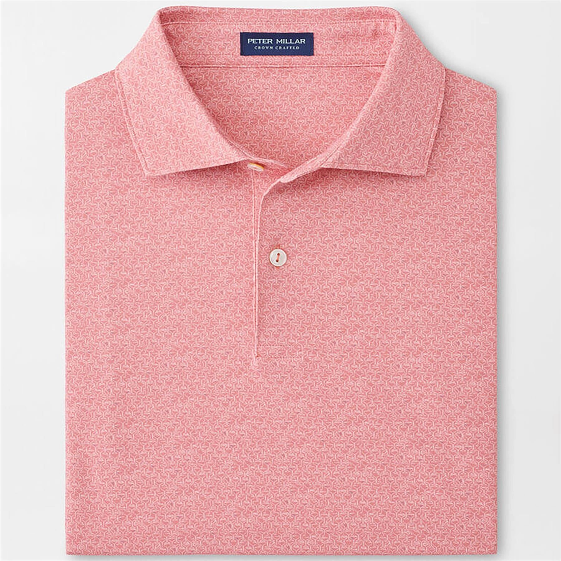 Espresso Martinis Performance Jersey Polo Pink Crepe Peter Millar Menswear Collection