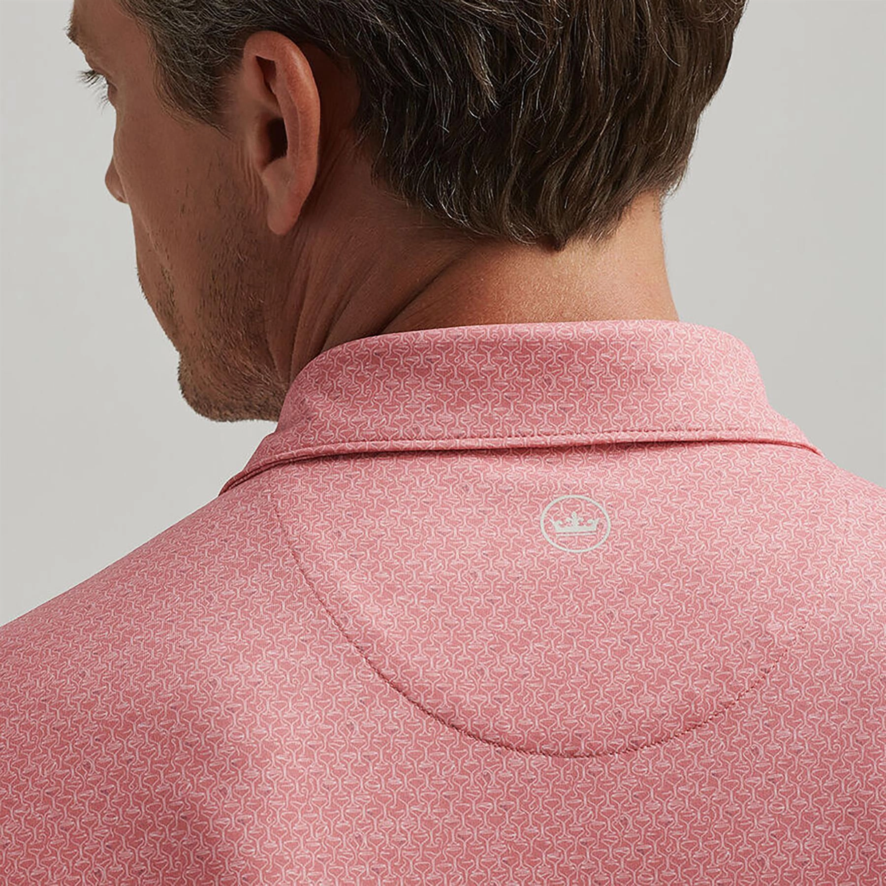 Espresso Martinis Performance Jersey Polo Pink Crepe Peter Millar Menswear Collection
