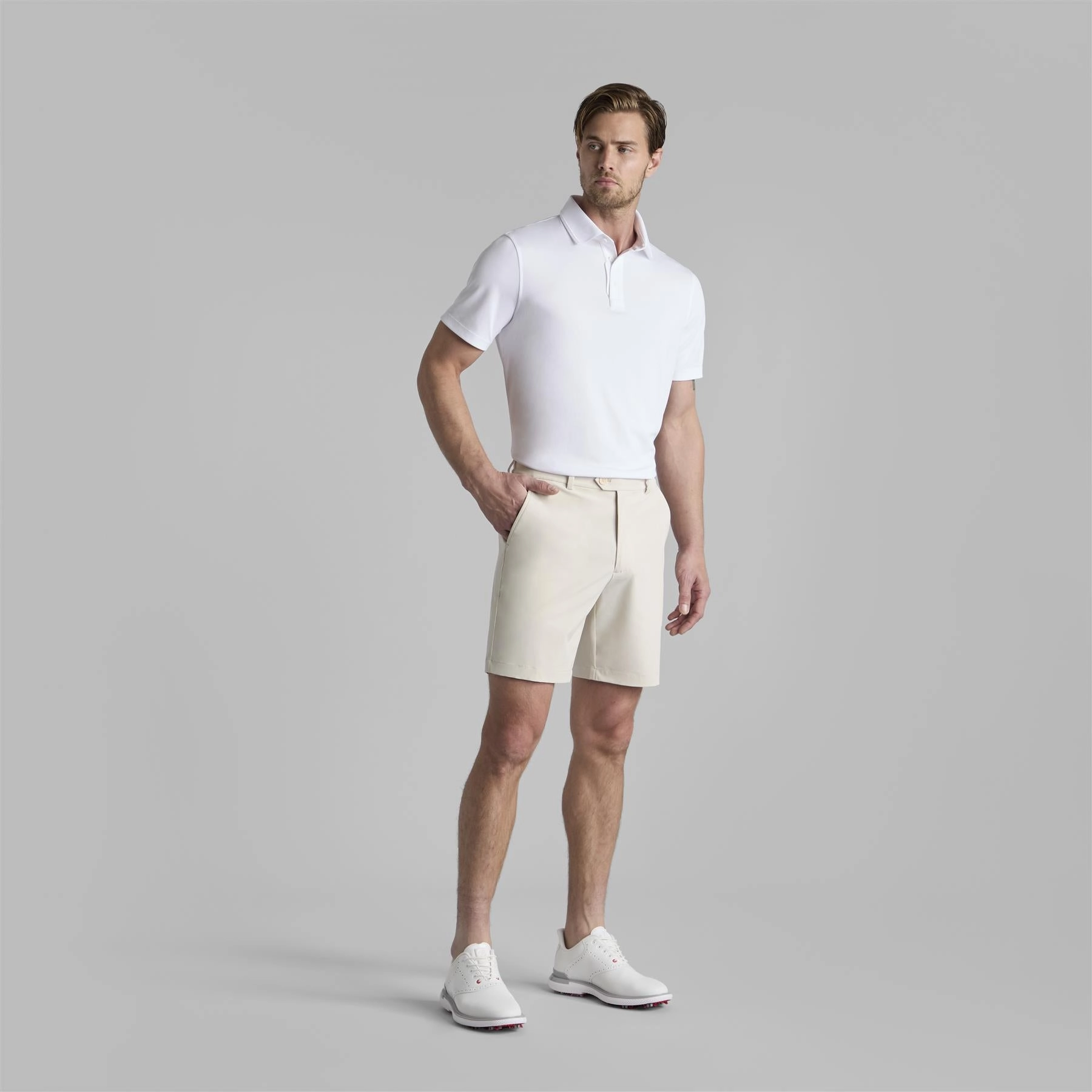 Essential 3.0 Tech Pique Polo Snow G/Fore men's golf fashion