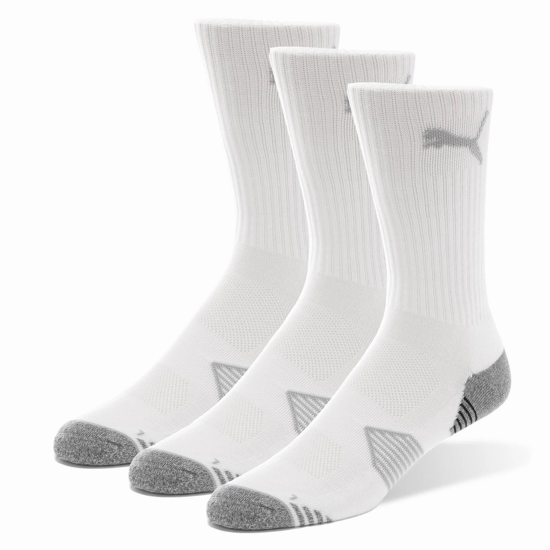 Essential Crew Cut Sock Three Pack White Puma Men's Sportswear