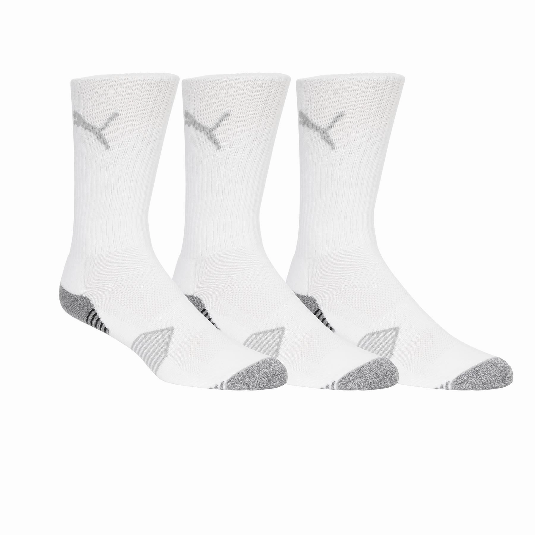 Essential Crew Cut Sock Three Pack White Puma men's athletic clothing
