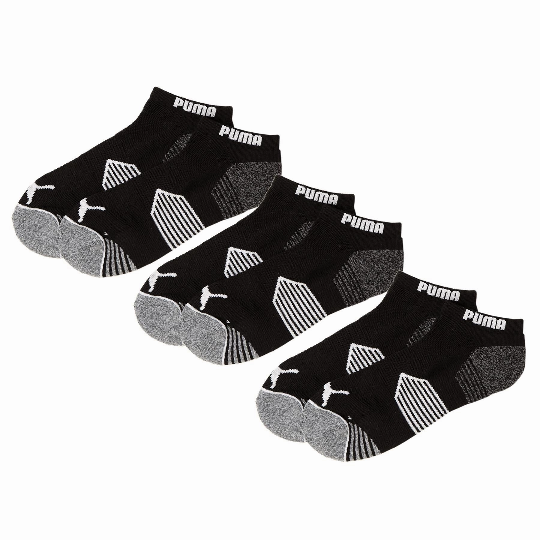 Essential Low Cut Sock Three Pack Black Puma Men's Sportswear