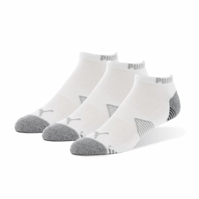 Essential Low Cut Sock Three Pack White Puma men's athletic clothing