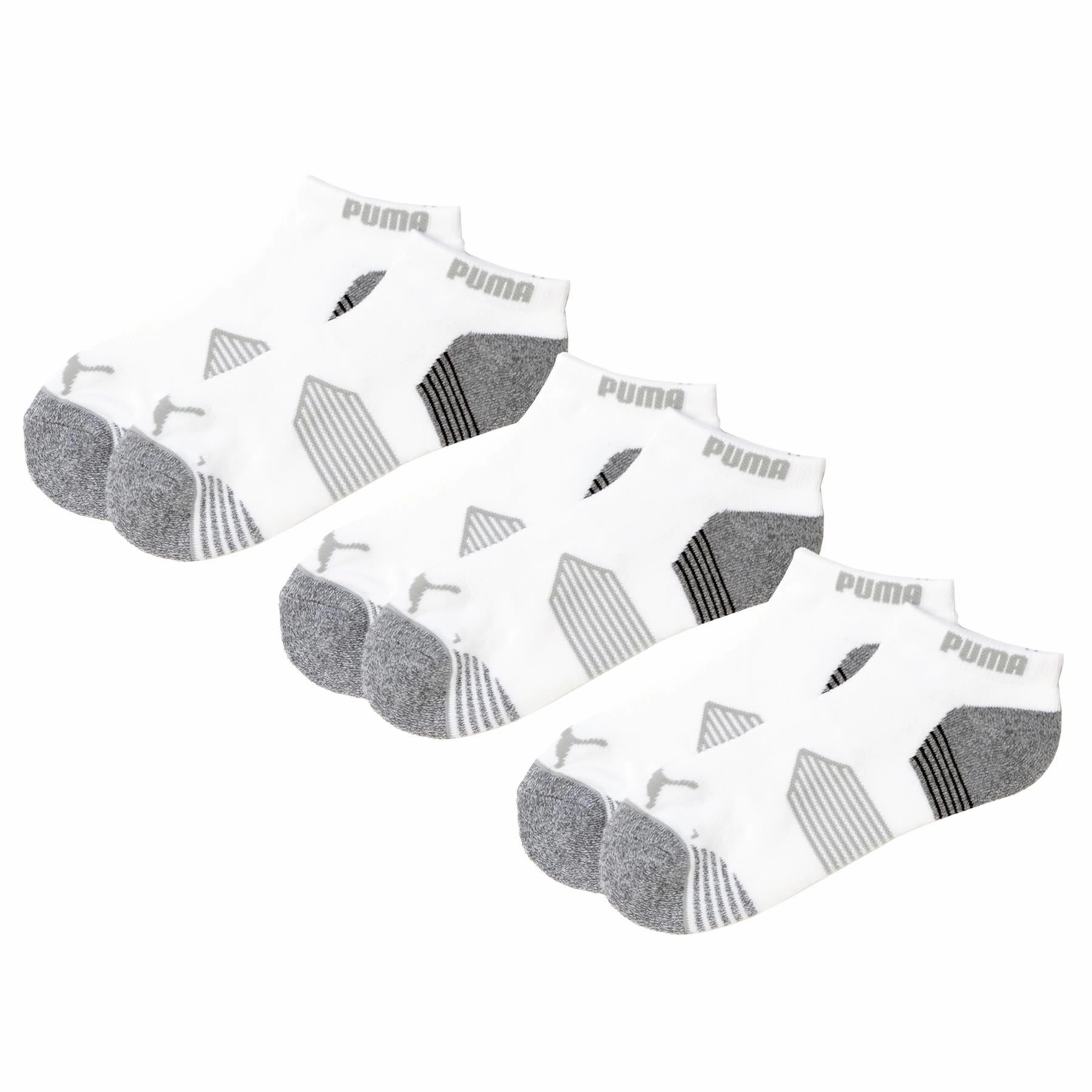 Essential Low Cut Sock Three Pack White Puma Men's Sportswear
