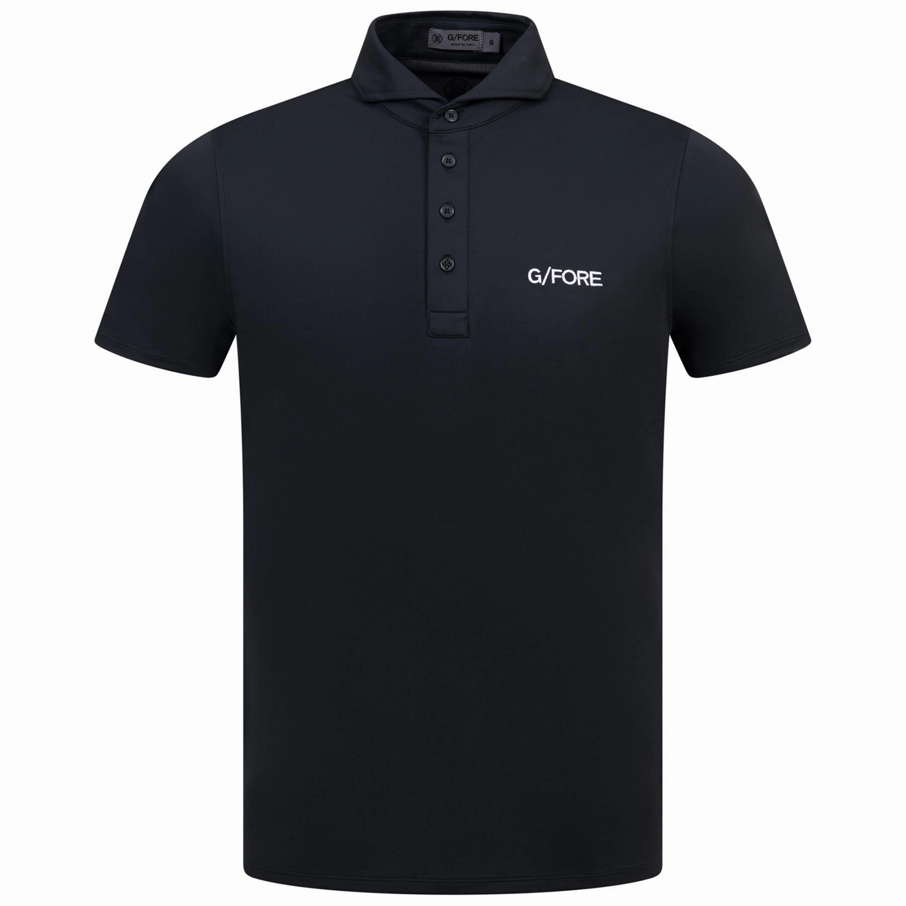 Essential Tech Pique Embroidered Slim Fit Polo Onyx G/Fore men's golf fashion