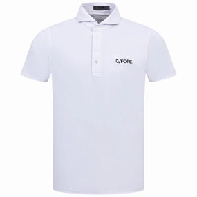 Essential Tech Pique Embroidered Slim Fit Polo Snow G/Fore men's golf fashion