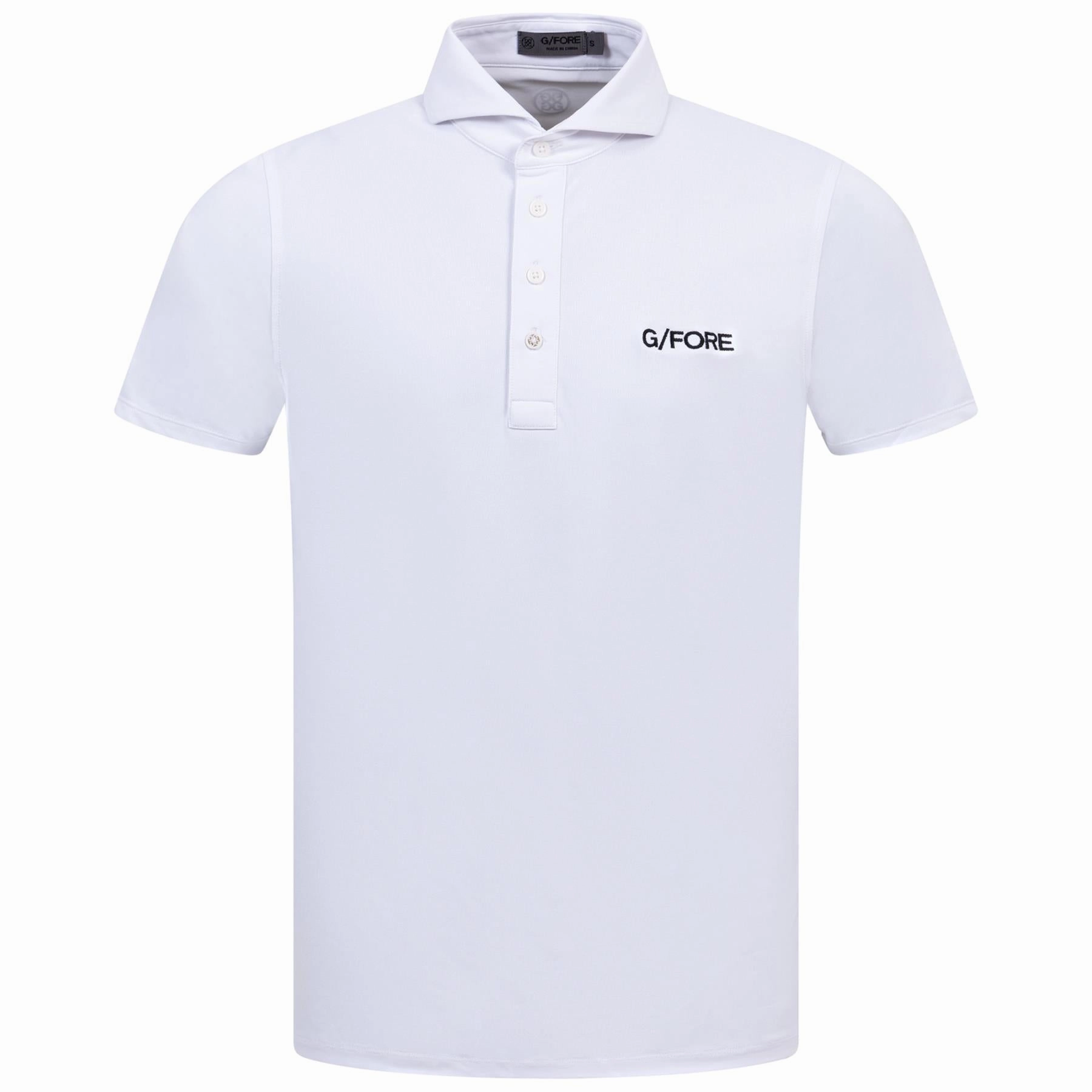 Essential Tech Pique Embroidered Slim Fit Polo Snow G/Fore men's golf fashion