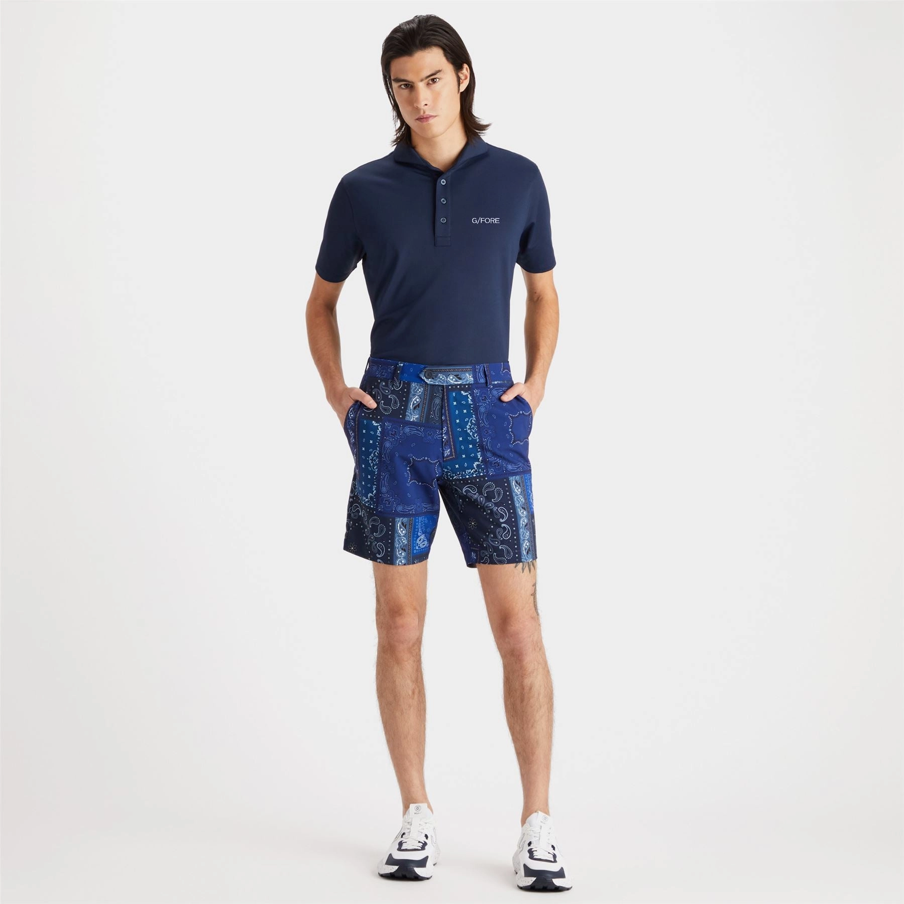 Essential Tech Pique Embroidered Slim Fit Polo Twilight G/Fore Men's Fashion