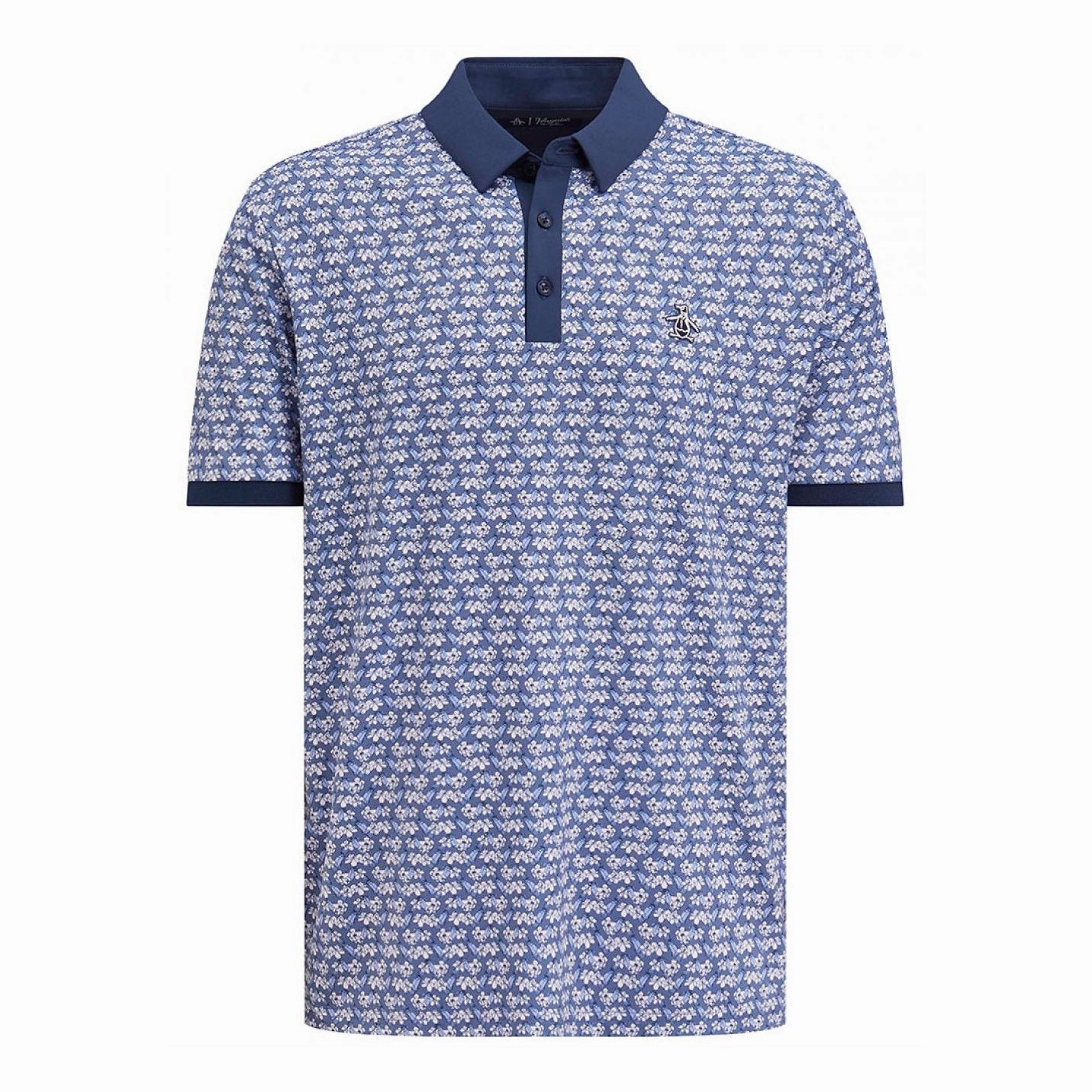 capsule wardrobe piece Essential Tee Original Penguin Mini Floral Print Golf Shirt OGKSB099GG Tech Fabric Top men's cotton t-shirt