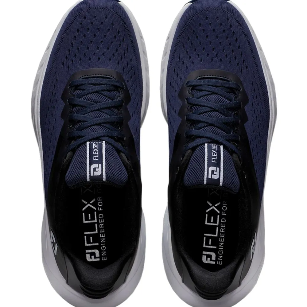 Lace-Up Sneakers, Motion Control Shoes, Elastic Fit Shoes FootJoy Flex XP Spikeless Golf Shoes Previous Season Style Navy/Blue/White - 23 Men