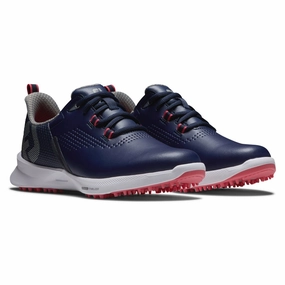 Contemporary Design Sneakers Eva Sole Sneakers FootJoy Fuel Womens Golf Shoe 92374 Navy/Hot Pink (Previous Season Style) Ride Smooth Premium Walking Shoes