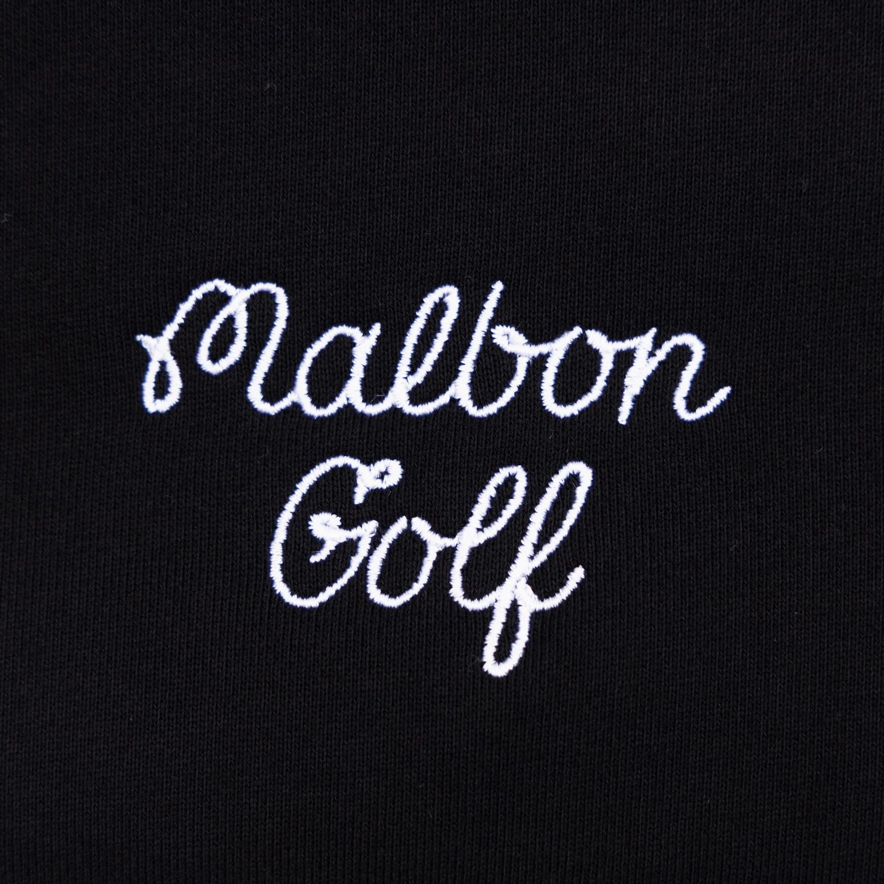 Evergreen GC Crewneck Sweatshirt Black Malbon Men's Golf Lifestyle Wear