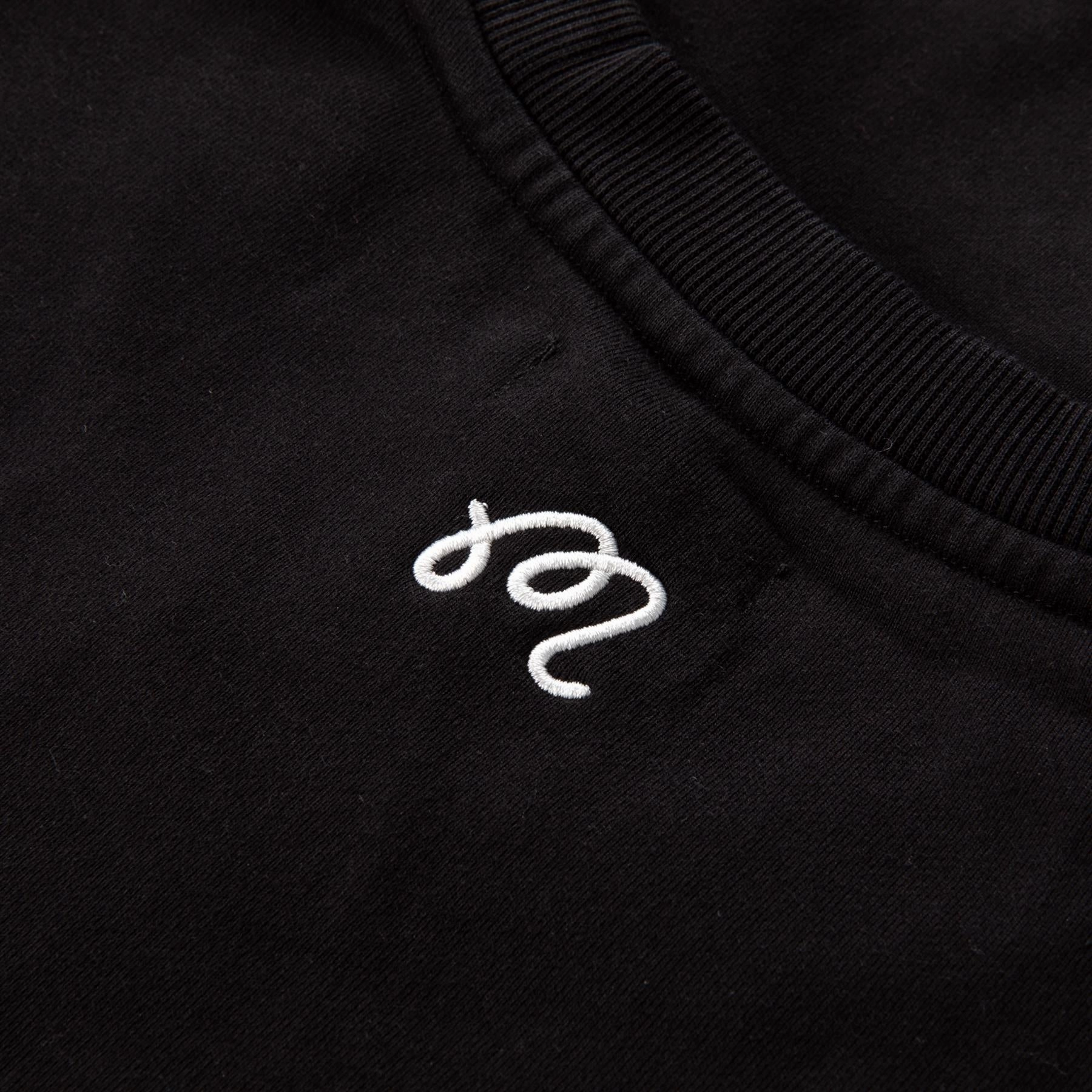 Evergreen GC Crewneck Sweatshirt Black Malbon Men's Golf Lifestyle Wear