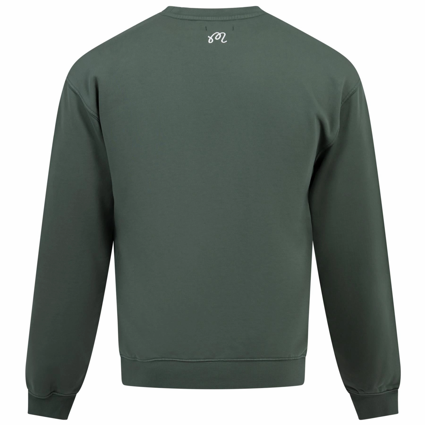 Evergreen GC Crewneck Sweatshirt Evergreen Malbon Men's Golf Lifestyle Wear