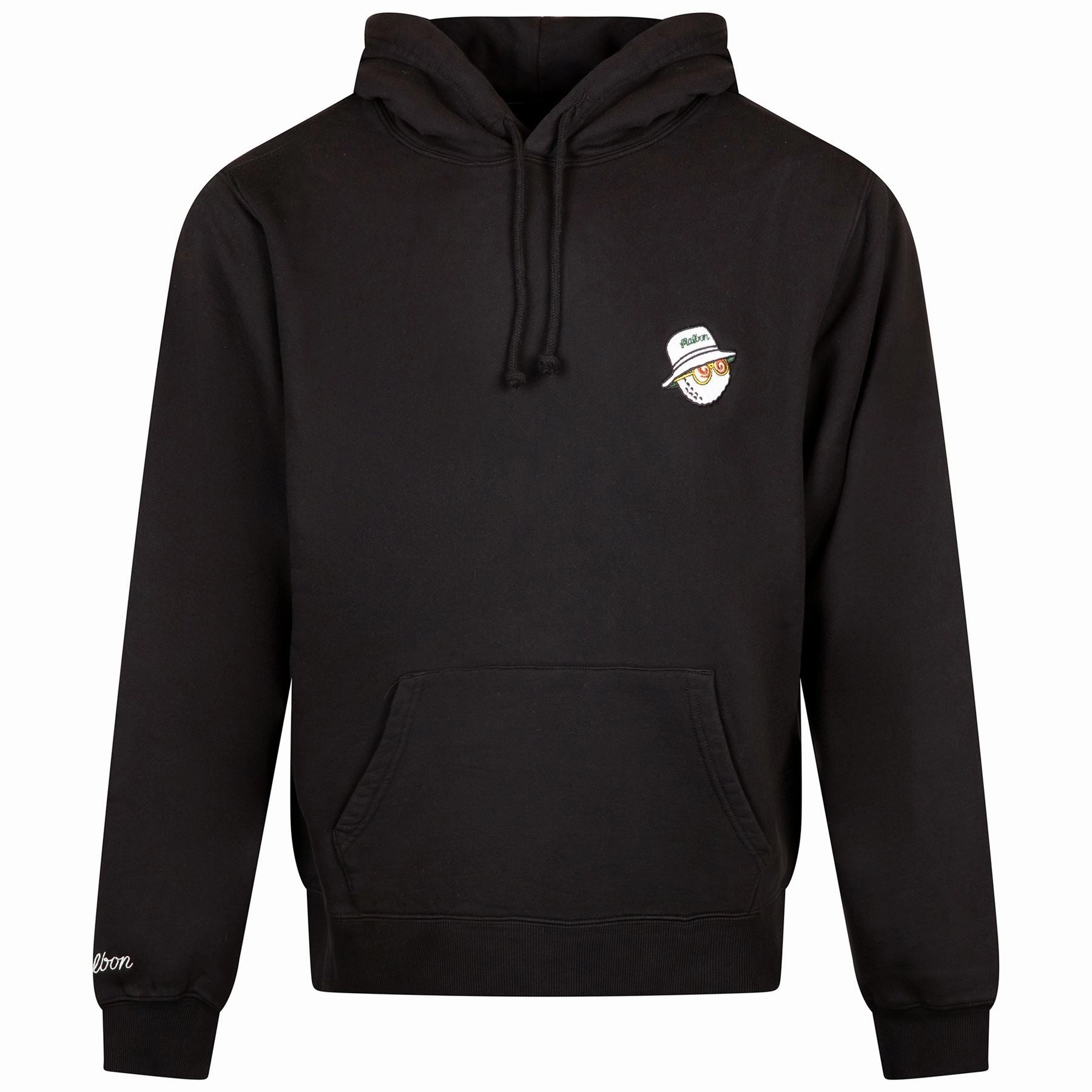 Evergreen GD Hoodie Black Malbon mens golf lifestyle wear