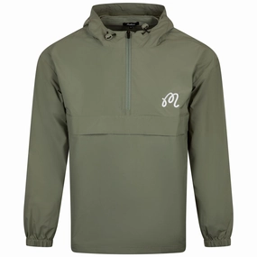 Evergreen Nylon Anorak Sage Malbon mens golf lifestyle wear