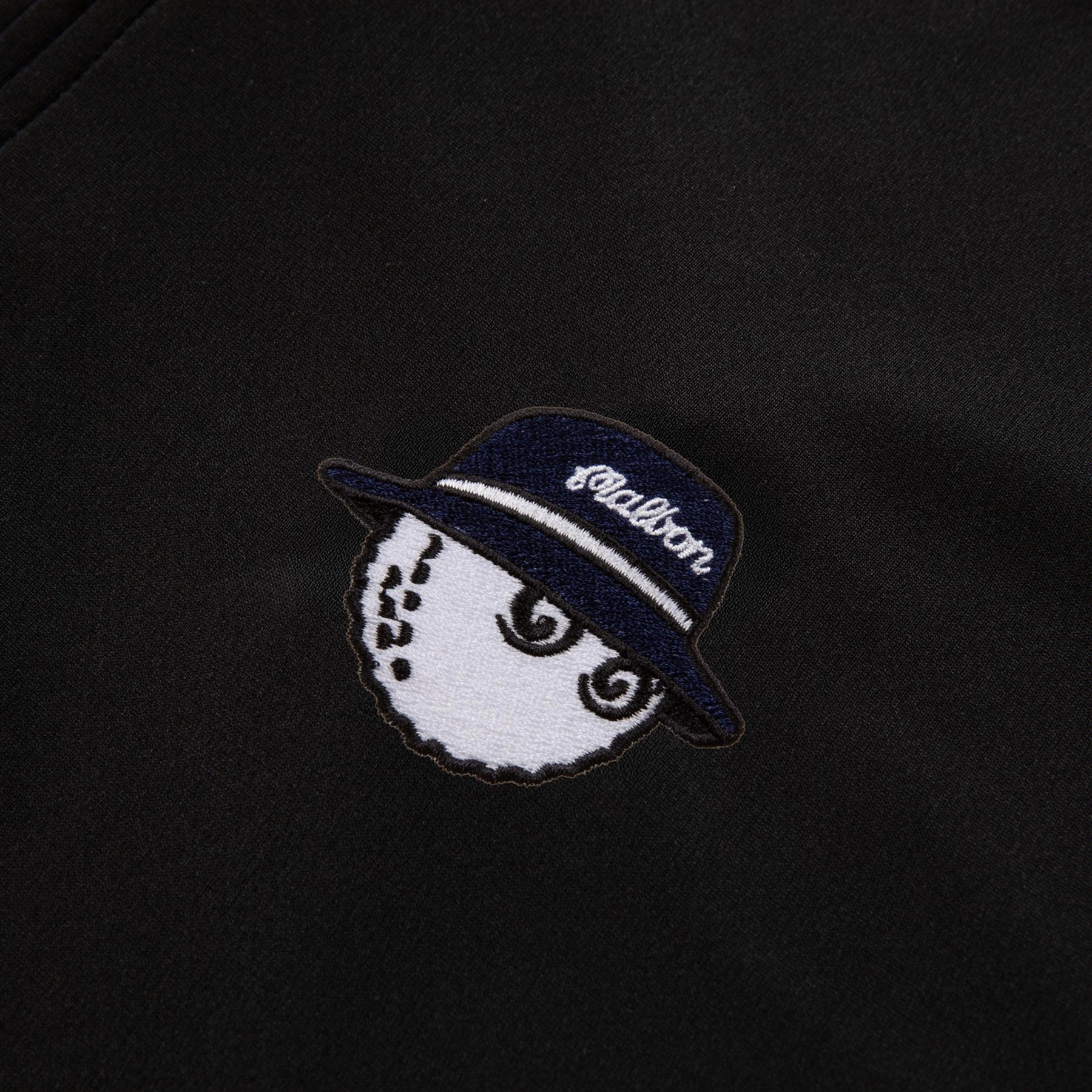 Evergreen Performance Buckets Quarter Zip Black Malbon Men's Golf Lifestyle Wear