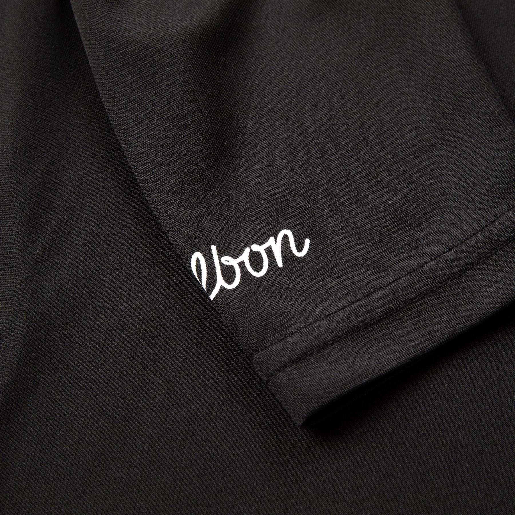 Evergreen Performance Buckets Quarter Zip Black Malbon Men's Golf Lifestyle Wear