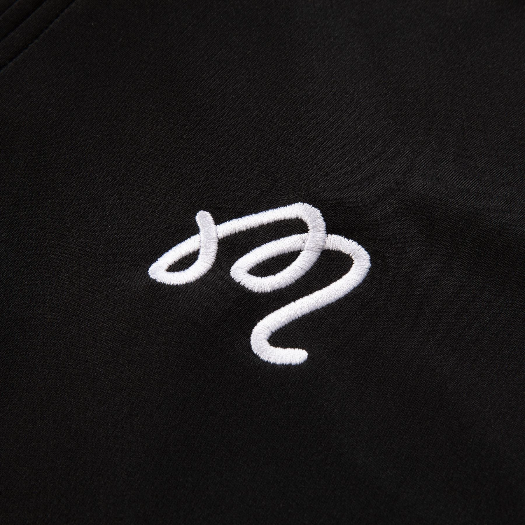 Evergreen Performance Quarter Zip Black Malbon Men's Golf Lifestyle Wear