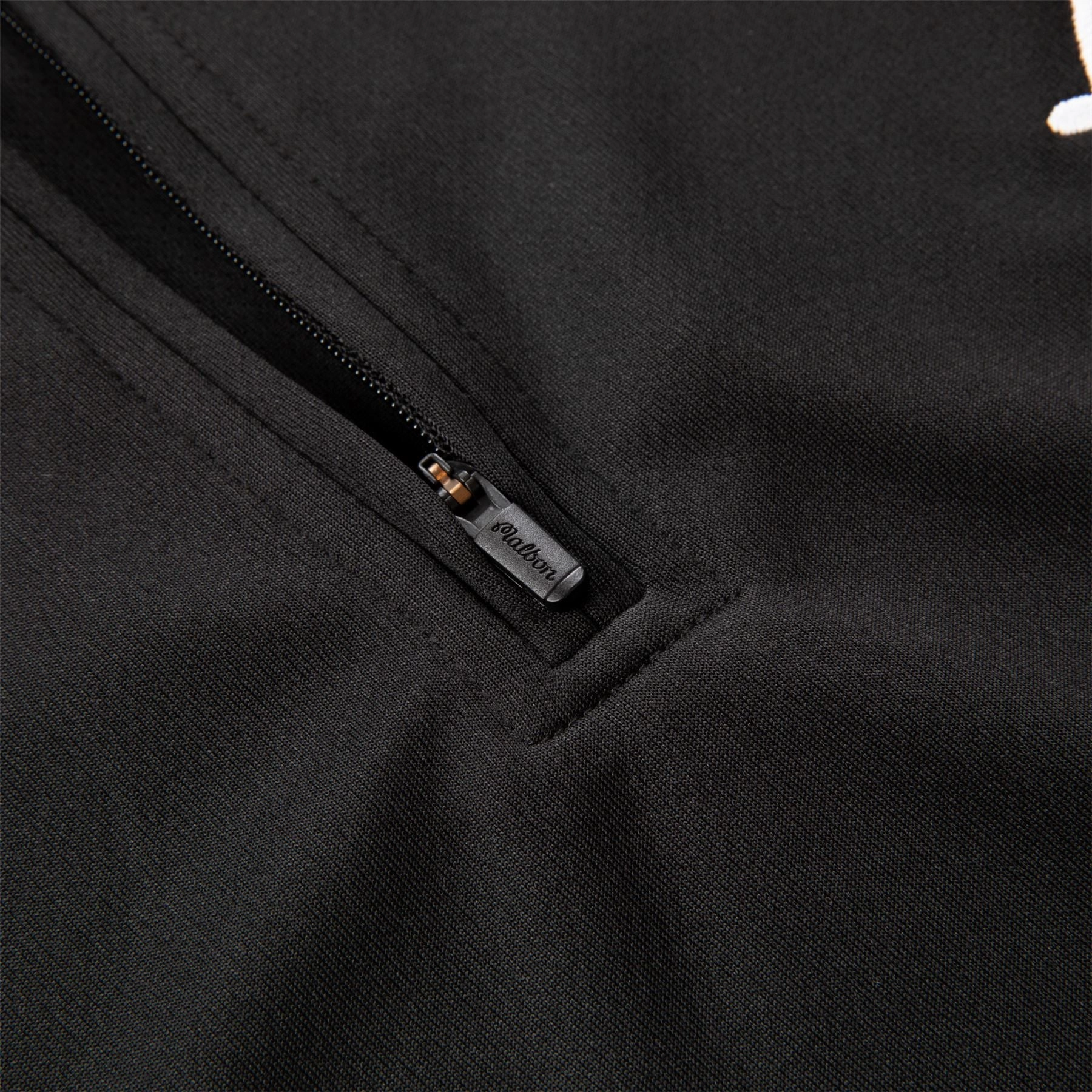 Evergreen Performance Quarter Zip Black Malbon Men's Golf Lifestyle Wear