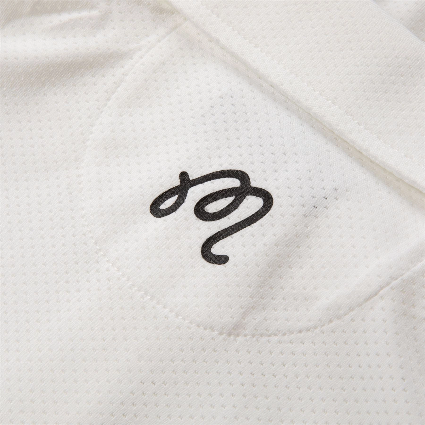 Evergreen Raglan Sleeve Mesh Polo White Malbon Men's Golf Lifestyle Wear