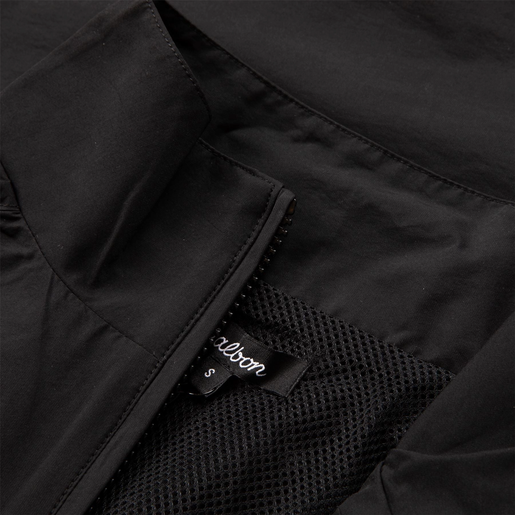 Evergreen SS Nylon Windshirt Black Malbon Men's Golf Lifestyle Wear