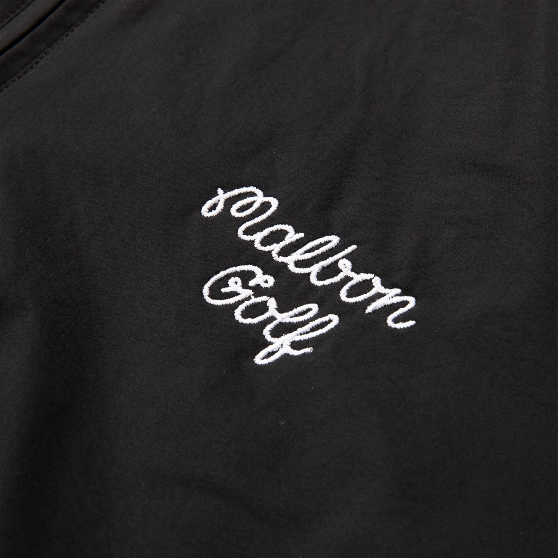 Evergreen SS Nylon Windshirt Black Malbon Men's Golf Lifestyle Wear