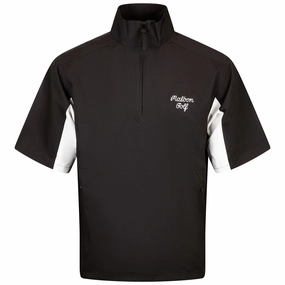 Evergreen SS Nylon Windshirt Black Malbon mens golf lifestyle wear