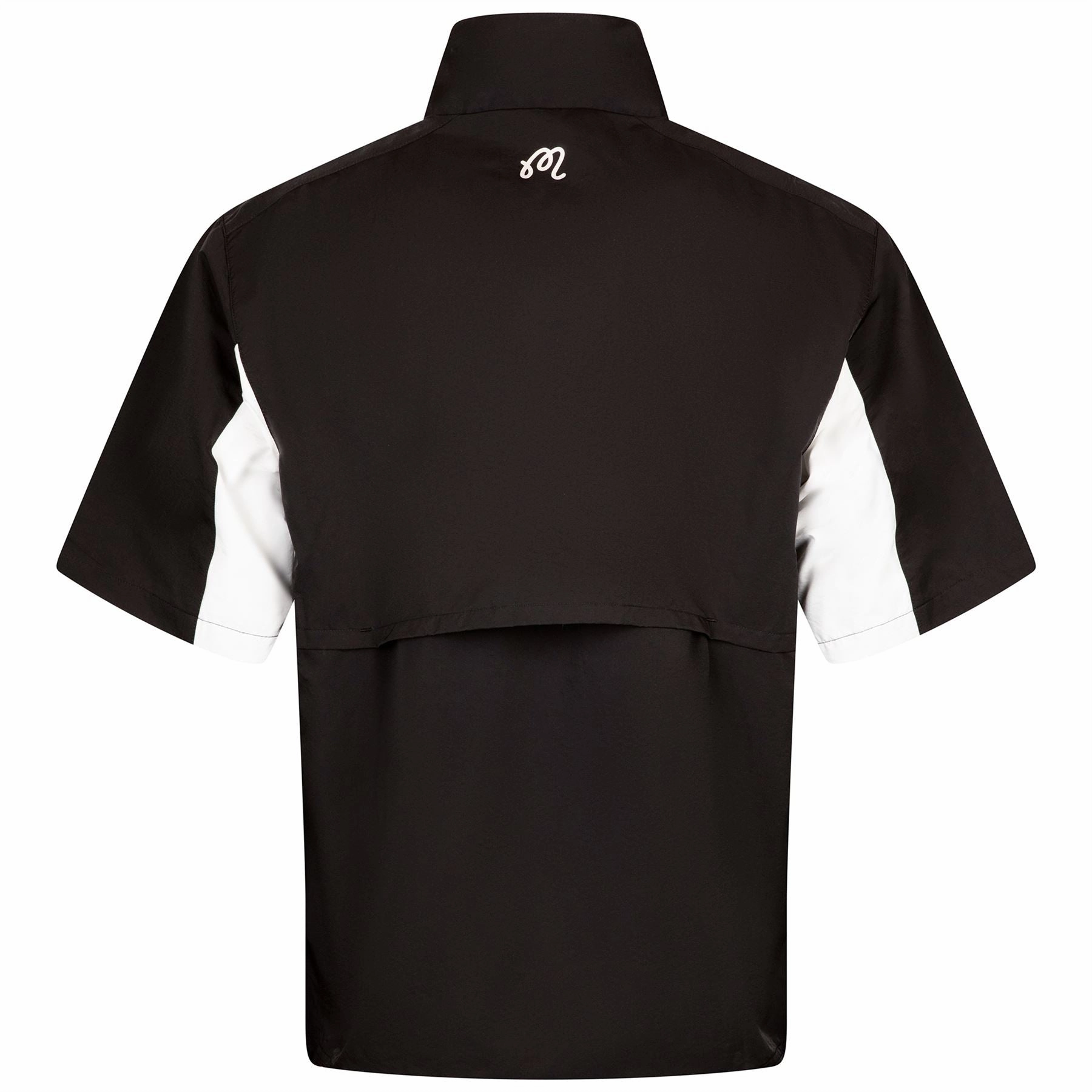Evergreen SS Nylon Windshirt Black Malbon Men's Golf Lifestyle Wear