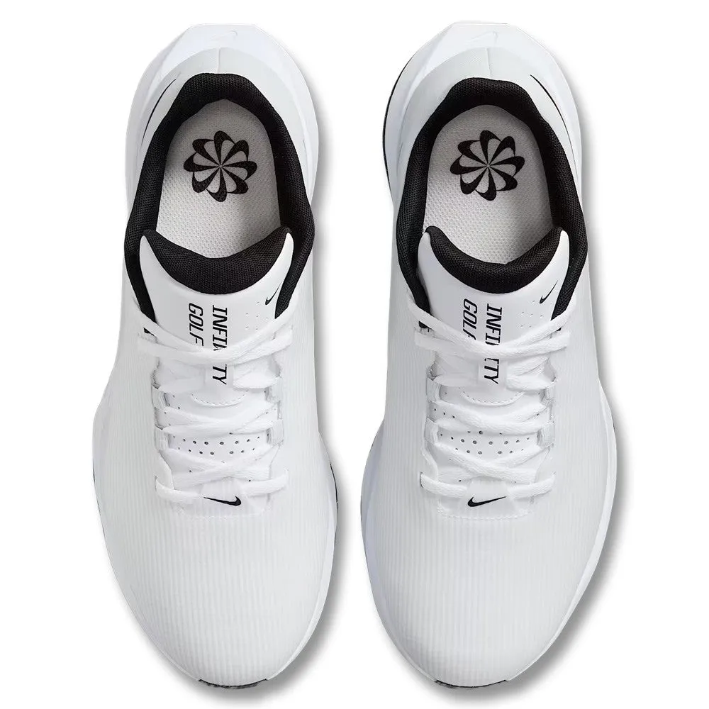 Modern Athletic Design Nike Infinity G NN Spikeless Golf Shoes White/Pure Platinum/Black - FW25 Unisex Travel-Ready Shoes