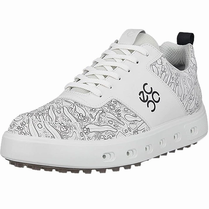 Unisex Sneakers Everyday Mesh Sneakers Ecco Men's Street 720 Golf Shoes Performance Fit