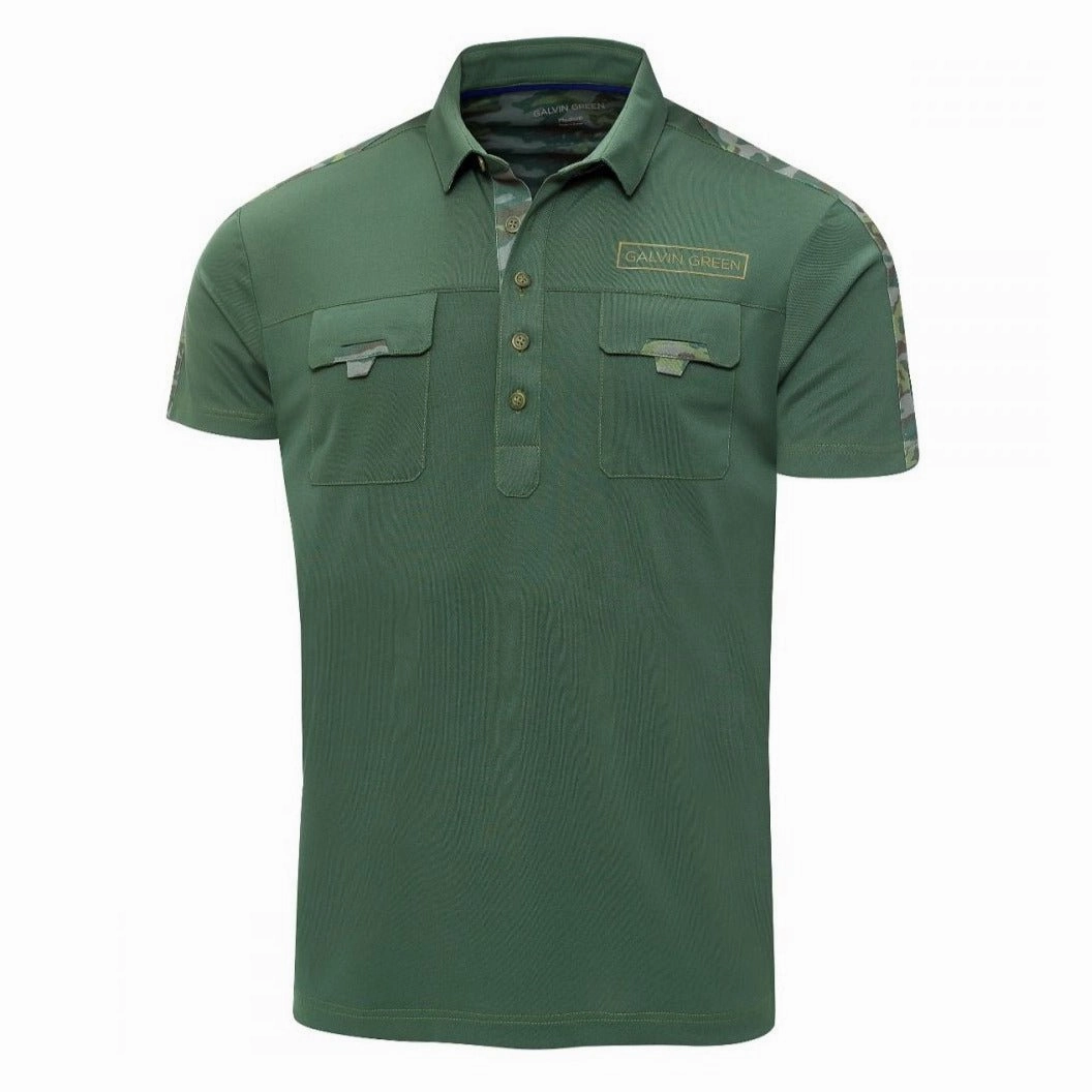 stretchable fabric outfit, women's stylish jumper, durable material clothing Everyday Shirt Galvin Green Edge Colonel Golf Polo Shirt All-Day Comfort
