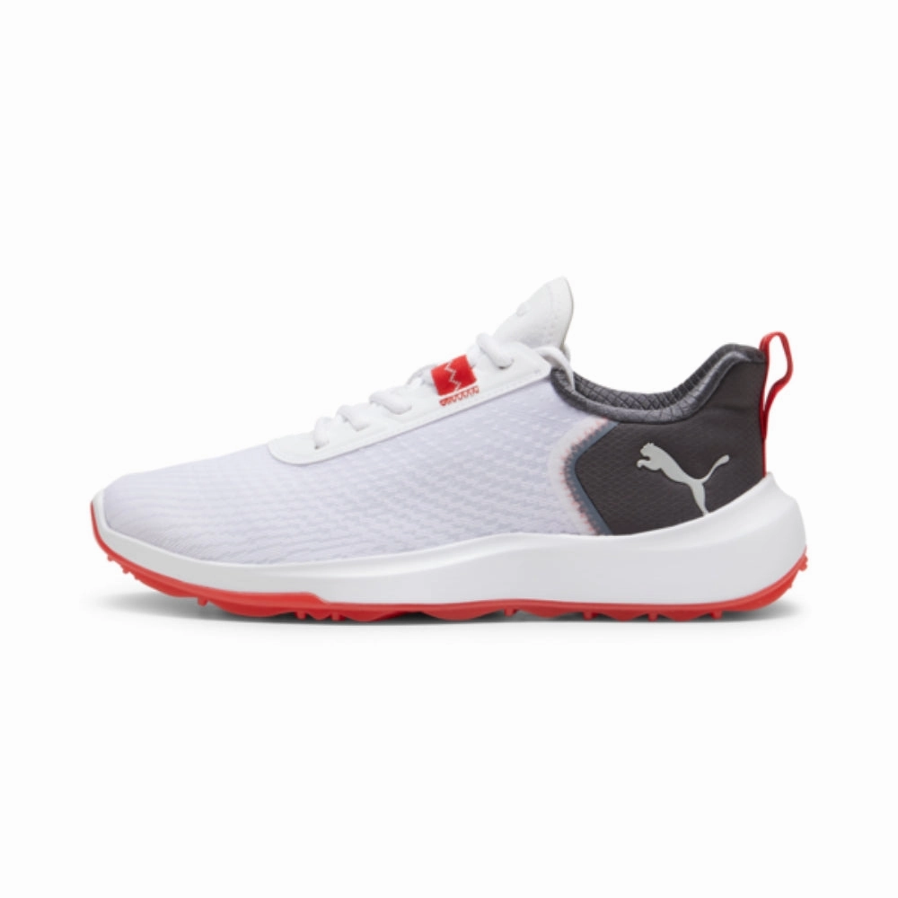 Everyday Shoes Puma Men's FUSION CRUSH SPORT Spikeless Golf Shoes - Puma White/Dark Coal Soft Landing Work Safety Shoes, Classic Low Tops