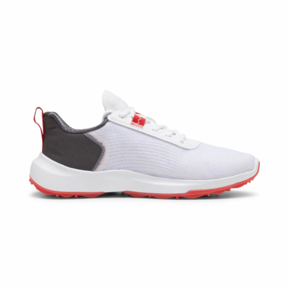 Puma Men's FUSION CRUSH SPORT Spikeless Golf Shoes - Puma White/Dark Coal Clean Product Photo Shoes, Neutral Tone Shoes