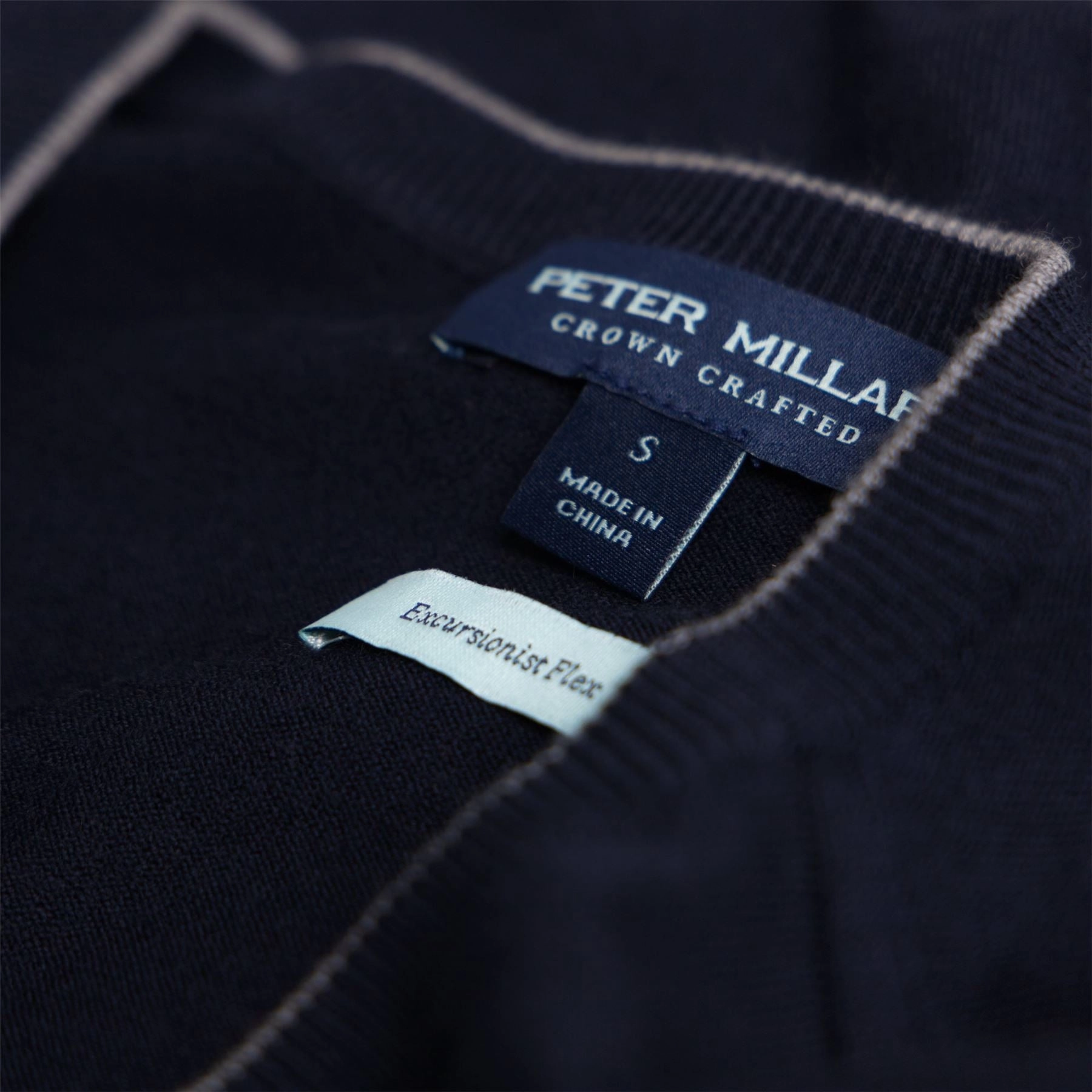 Excursionist Flex Crew Navy Peter Millar Menswear Collection