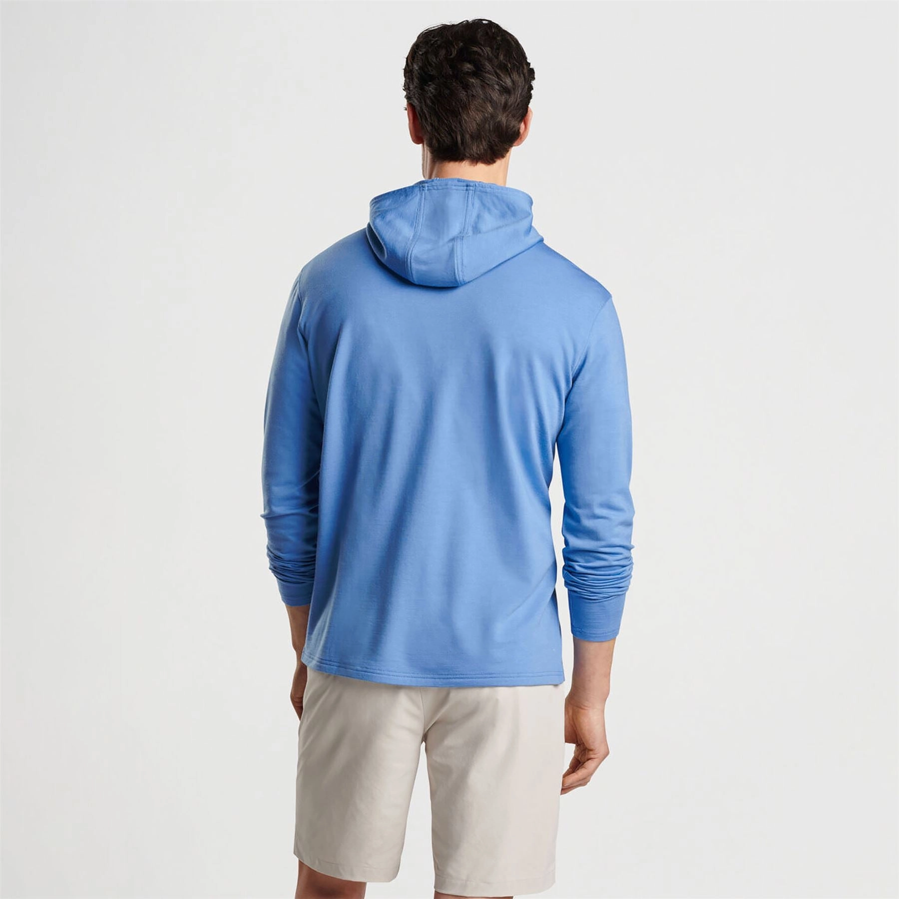 Excursionist Flex Hoodie Heather Brook Blue Peter Millar Menswear Collection