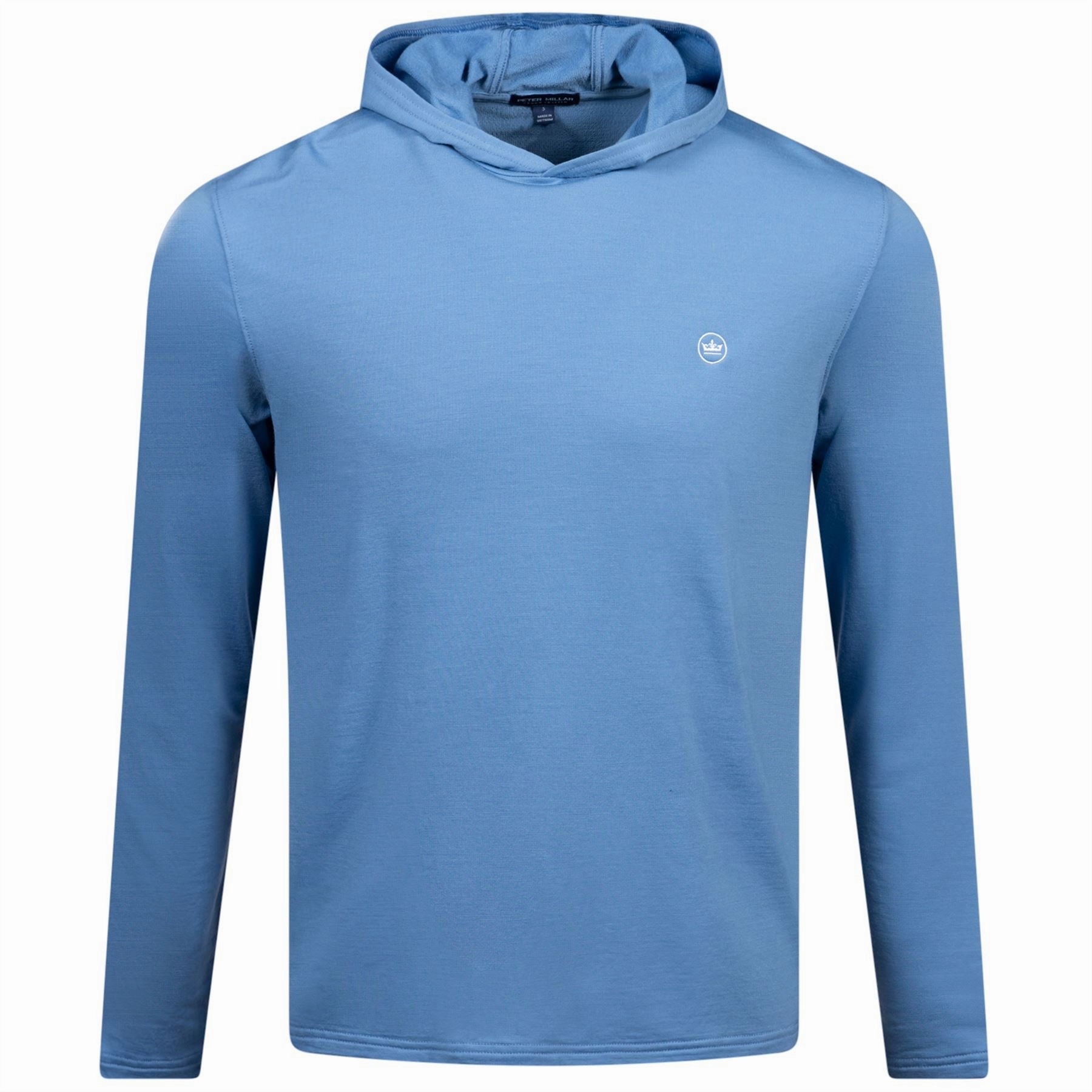 Excursionist Flex Hoodie Heather Brook Blue Peter Millar clothing for men
