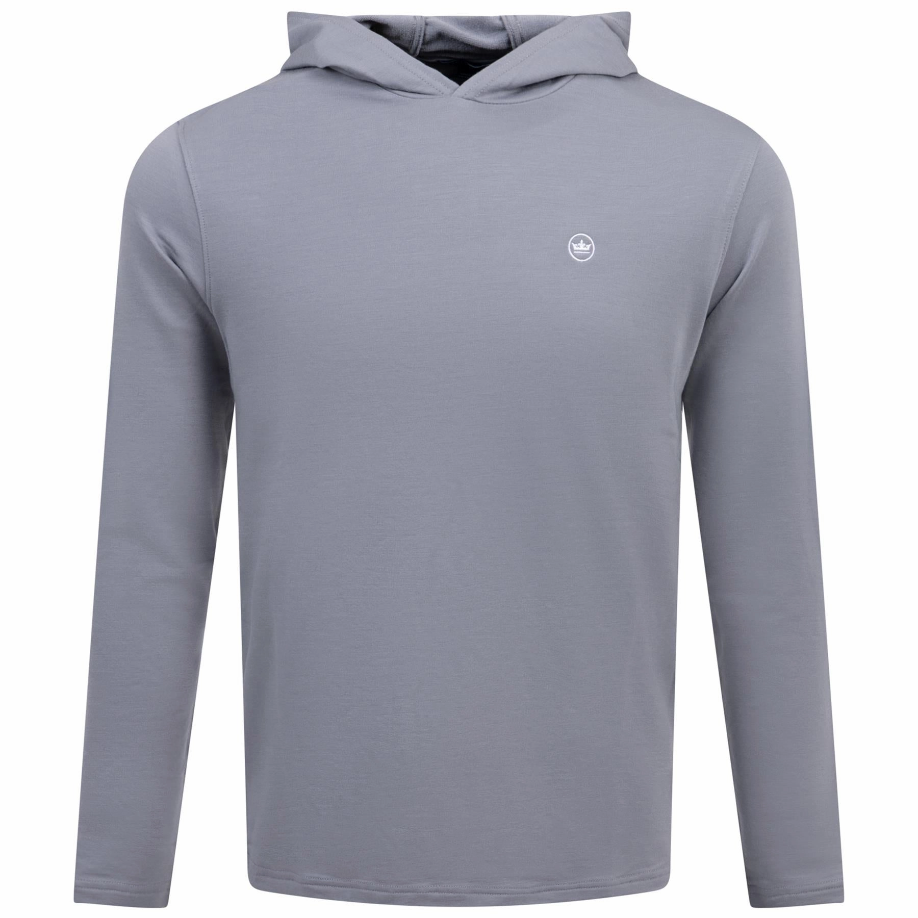 Excursionist Flex Hoodie Oslo Grey Peter Millar clothing for men