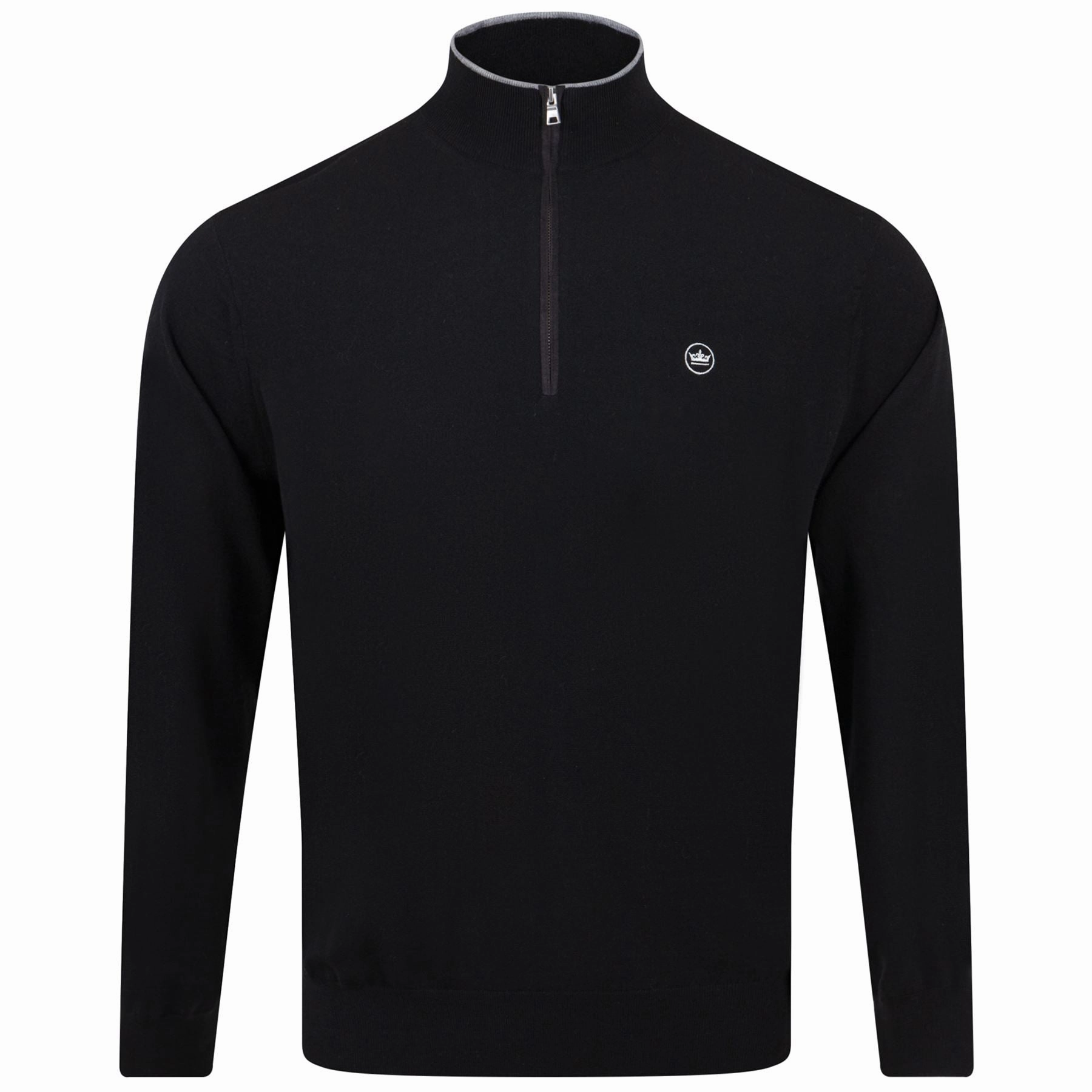 Excursionist Flex Quarter Zip Black Peter Millar clothing for men