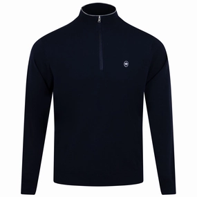Excursionist Flex Quarter Zip Navy Peter Millar clothing for men