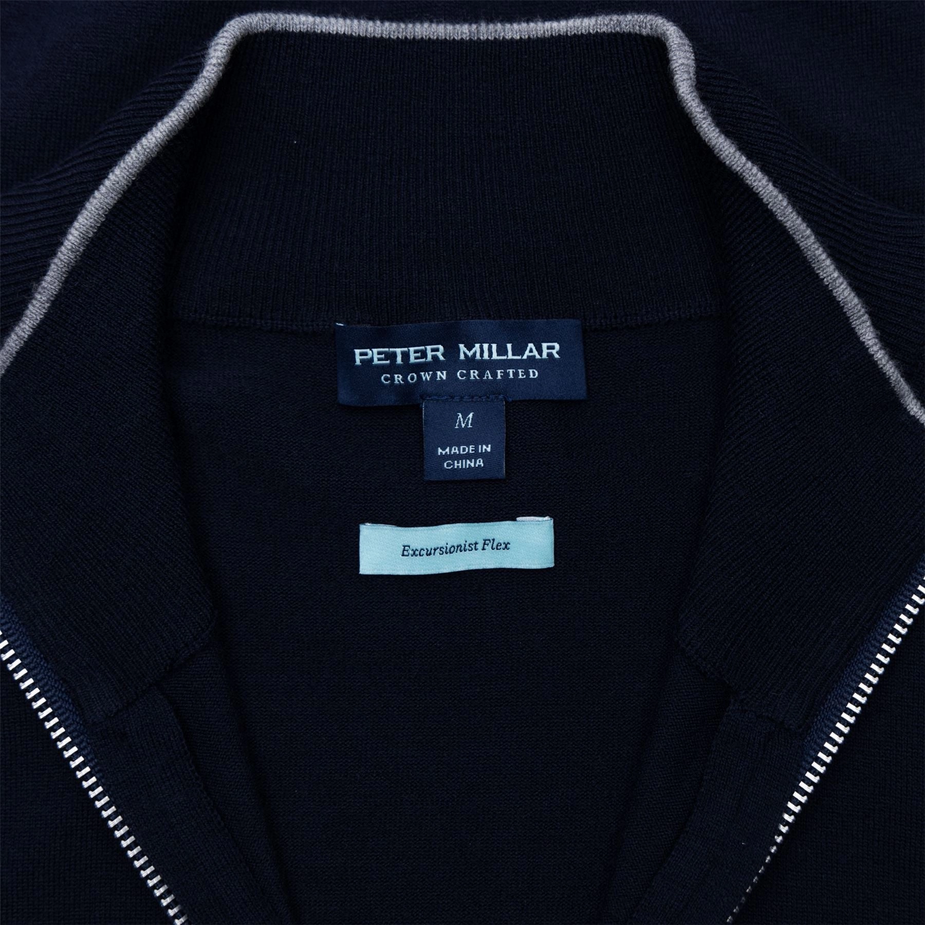 Excursionist Flex Quarter Zip Navy Peter Millar Menswear Collection