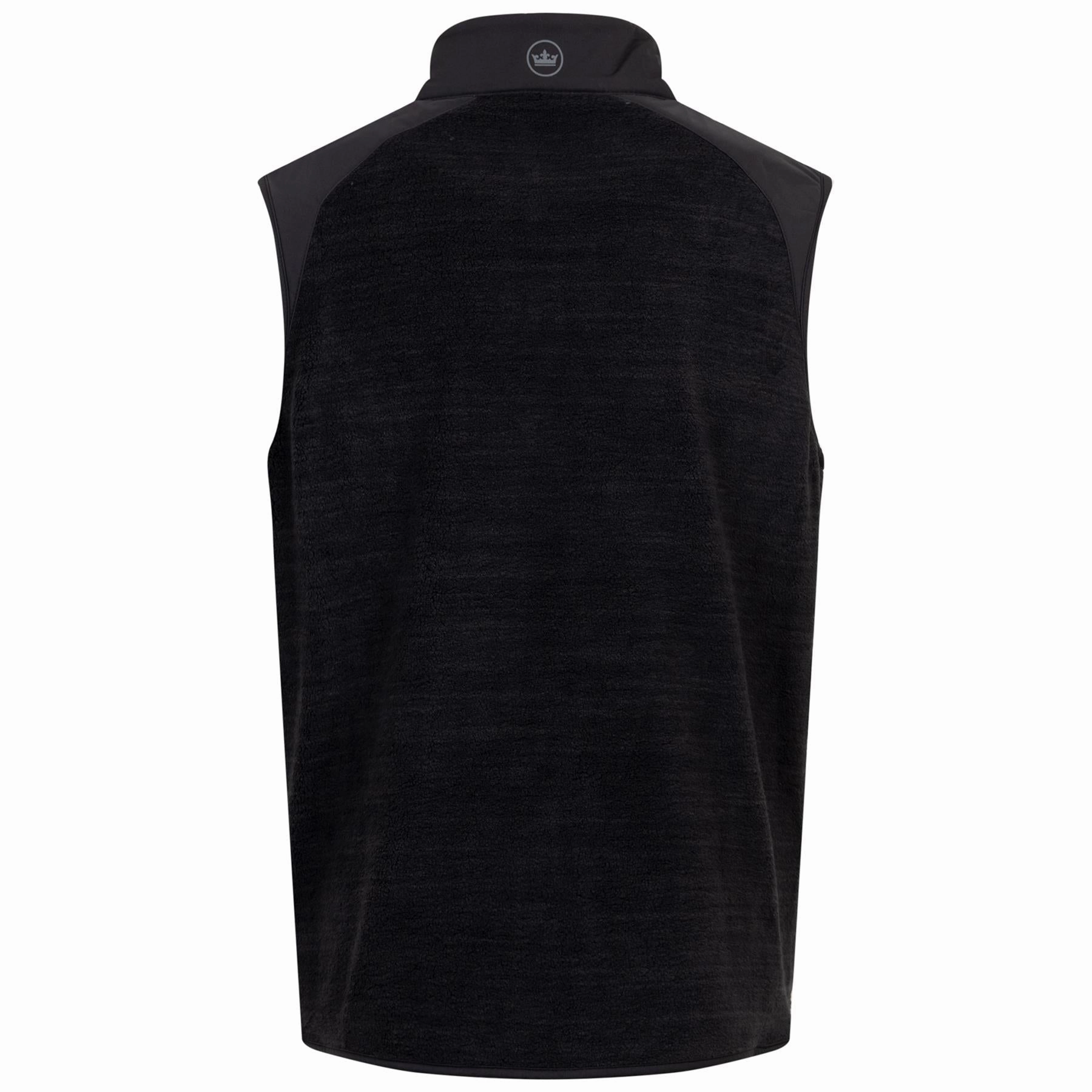Fade Full Zip Mid Vest Black Peter Millar Menswear Collection