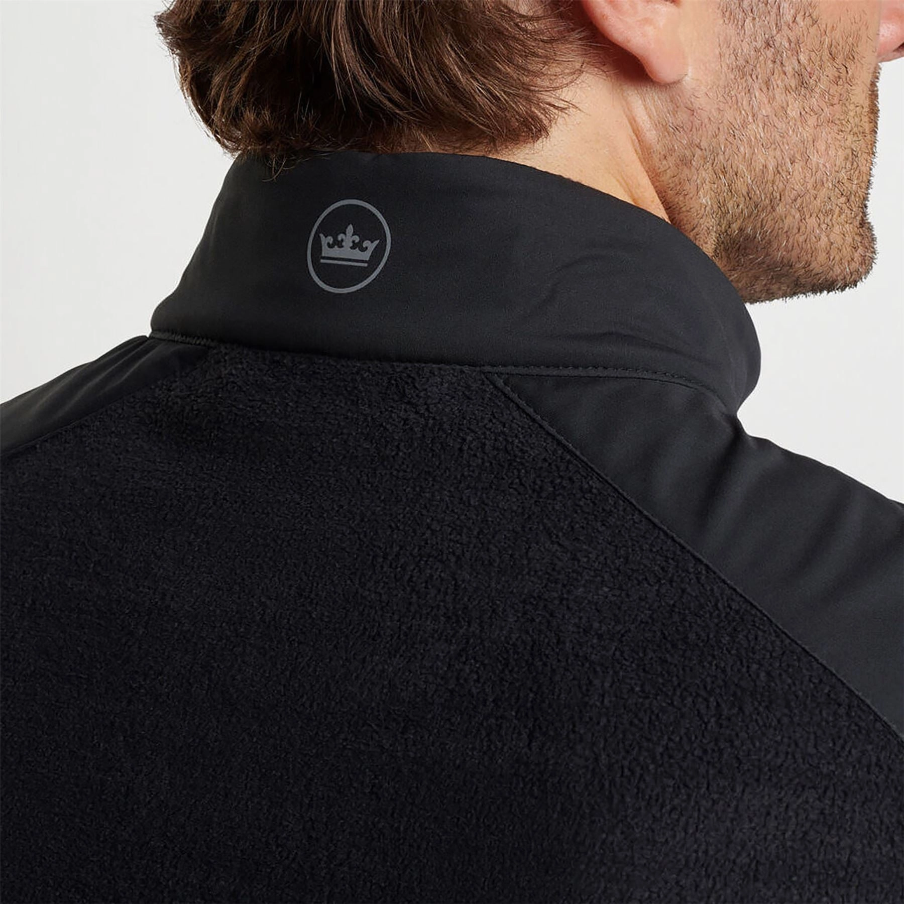 Fade Full Zip Mid Vest Black Peter Millar Menswear Collection