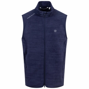 Fade Full Zip Mid Vest Navy Peter Millar clothing for men