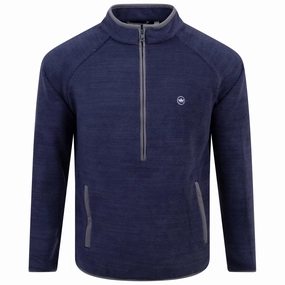 Fade Half Zip Mid Layer Navy Peter Millar clothing for men