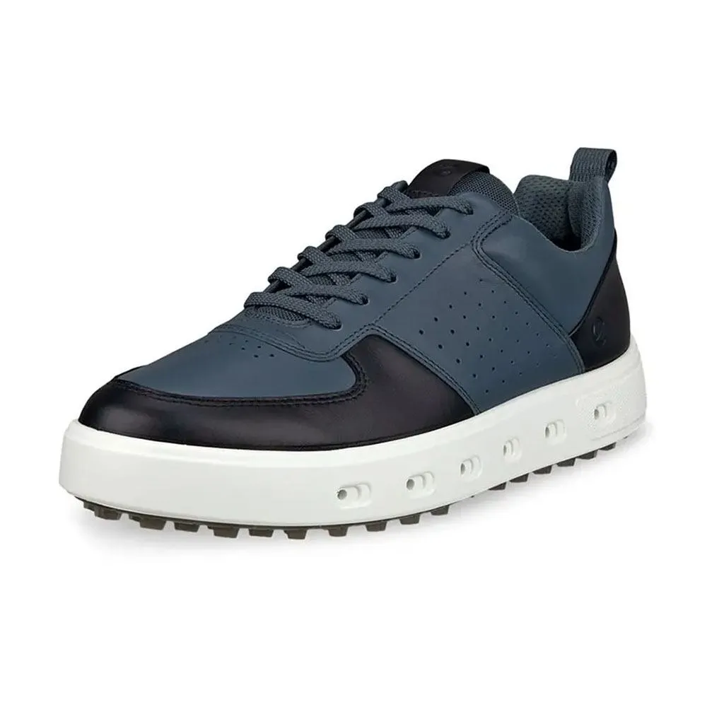 ECCO Street 720 Spikeless Golf Shoes Pavement/Black - SS24 Men Flexible Outsole Sneakers, Running-Inspired Shoes, Classic Low-Top Sneakers